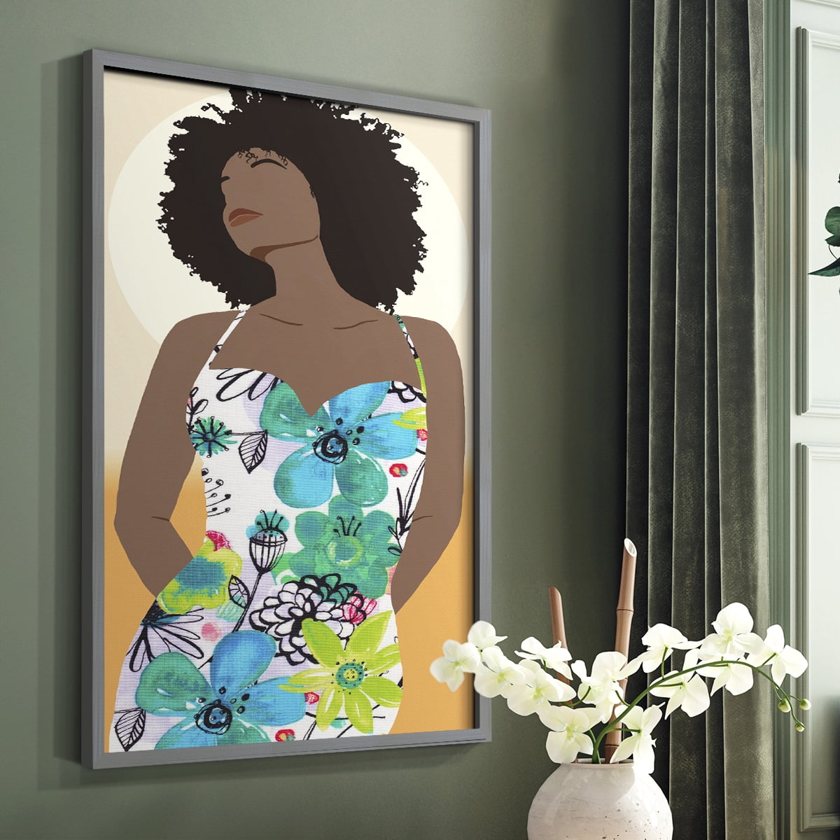 You Go Woman I Framed Print - Solid Wood in Single Picture Frame Solid Wood 2 Framed Print