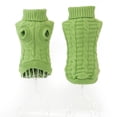 thumbnail image 1 of Methold Ropa linda para perros y cachorros, prendas de punto para gatos, abrigos cálidos para exteriores, suéter, prendas de punto Outwea Ropa para mascotas Verde XXL, 1 of 1