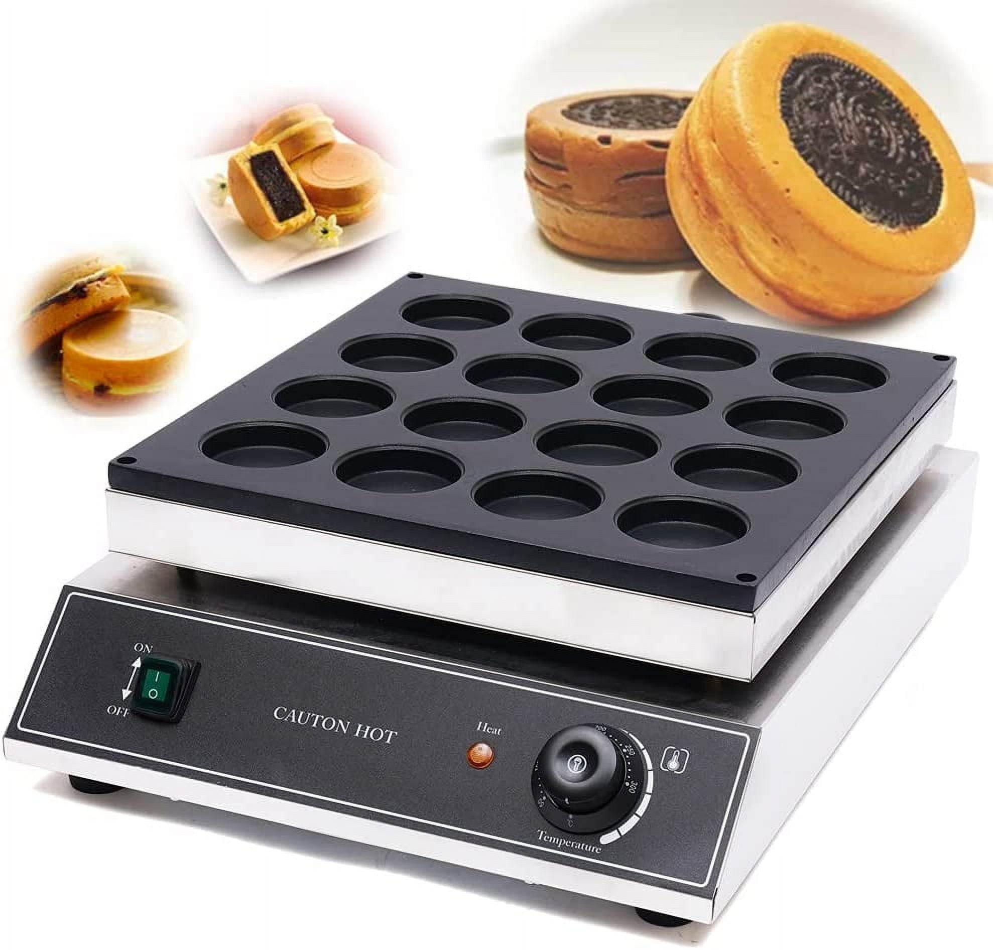 Red Bean Cake Maker Machine Baker Cook Healthy and Oil-free Commercial Nonstick Electric 110V 1700W