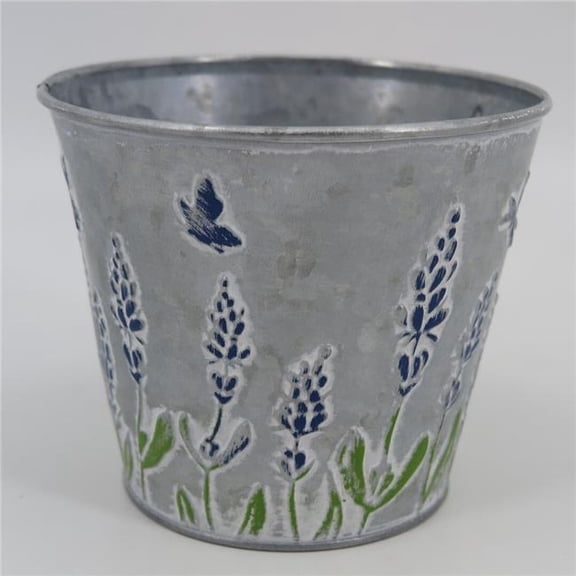 MDR Trading Inc. AI-GA3500-492_Q01 Lavender Garden With Butterfly Metal Planter