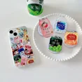thumbnail image 4 of Funda para teléfono Trouvaille para iPhone 15 14 13 12 11 Pro Max Magsafe Funda para teléfono móvil Tok Griptoks Macsafe Funda Bebidas gaseosas de verano, 4 of 5