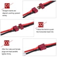 thumbnail image 4 of T Plug Female To Male Cable, Deans Connector Battery Connector Style Connector To T Plug Deans Male Female Adapter 14AWG for RC ESC Speed Controller, 4 of 9
