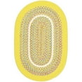 thumbnail image 1 of Rhody Rug KI14R036X060 3 x 5 in. Kids Isle Yellow Banded Oval Rug, 1 of 1