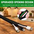 Cable Sleeve Split-sleeving 20ft-3/4inch Cord Management Wire Protector ...