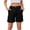 Black, variant on Lenpel Jean Shorts for Women Trendy Elastic High Waisted Mid Thigh Cargo Denim Shorts Summer Casual Shorts with Pockets