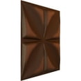 thumbnail image 2 of 19 5/8"W x 19 5/8"H Riley EnduraWall Decorative 3D Wall Panel, Universal Aged Metallic Rust (Covers 2.67 Sq. Ft.), 2 of 6