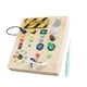 thumbnail image 5 of Tablero ocupado LED de madera para actividades, juguete educativo temprano, accesorio de enseñanza, juguete sensorial, interruptor LED, tablero, 5 of 9