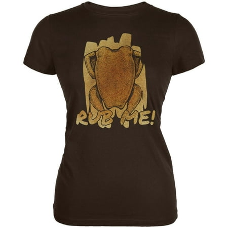 Rub Me Chicken Breast Barbeque Funny Juniors Soft T