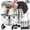 Black, variant on Mixing Bowls with Airtight Lids Set, TAIMASI 30 PCS Stainless Steel Mixing Bowl Set w Colander & Grater, Kitchen Serving Gadgets and Tools