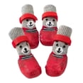 thumbnail image 2 of Dog Shoes Dip Coating Waterproof Durable Shoe Covers and Socks for Pet Comfort in Outdoor Scenarios, Red Size S, 2 of 6