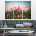 thumbnail image 1 of Design Art - Blooming Lotus Flowers at Sunset, 1 of 3