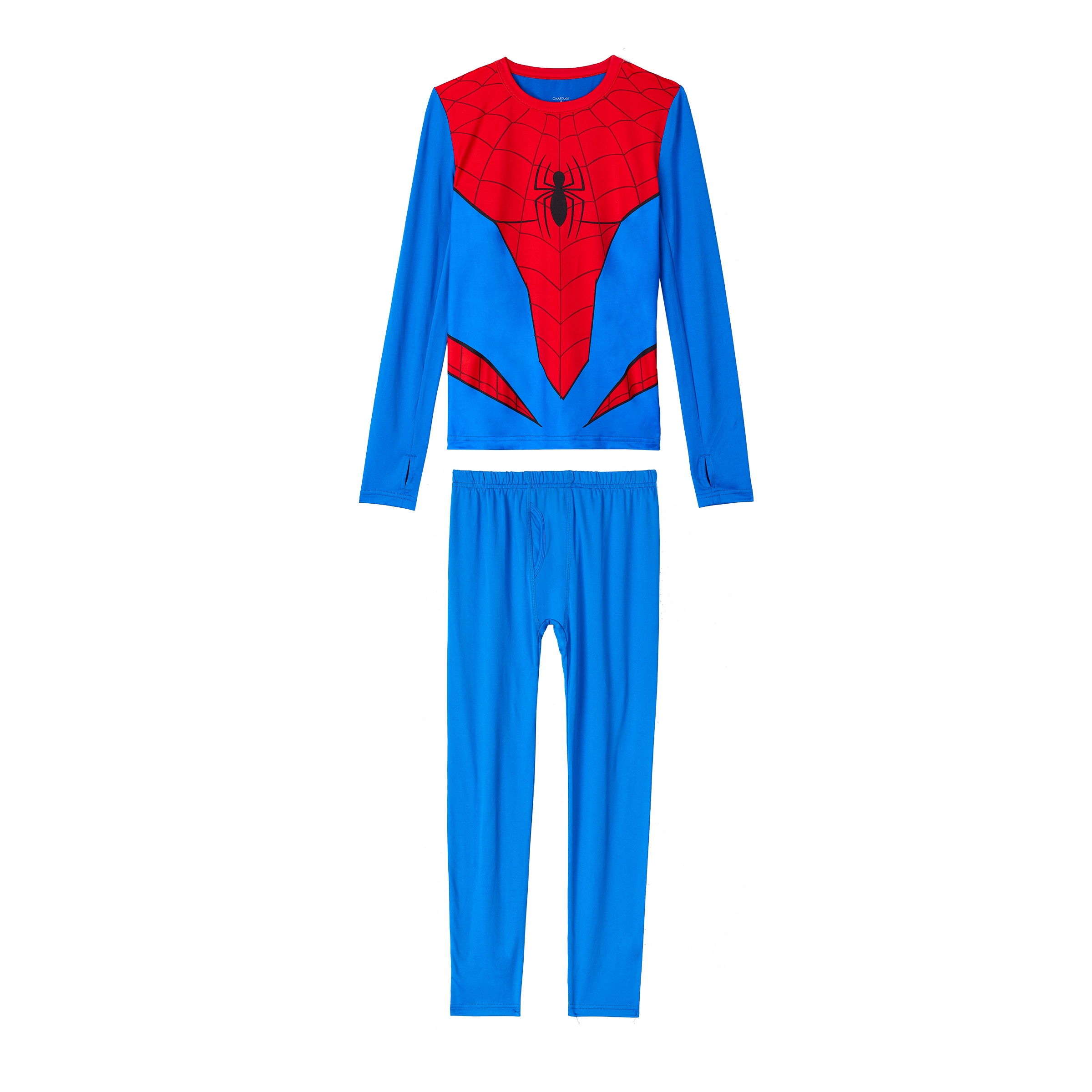 Marvel Male Marvel SpiderMan 2 Piece Base Layer For Boys Thermal