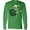 Kelly Green, variant on Inktastic Happy Halloween with Dancing Skeleton Long Sleeve T-Shirt