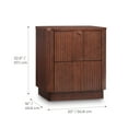 thumbnail image 2 of Teamson Home Potomac Modern 2-Drawer Nightstand with Push-to-Open Storage, Rounded Corner & Solid Wood Frame, 2 of 8