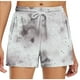 thumbnail image 1 of Pantalones Cortos Largos para las Mujeres, Pantalones Cortos Casuales Impresos de Cintura Alta No Estirable Hechos de Poliéster Transparente Airy para Todo el Uso de Temporada, Pantalones Cortos Casua, 1 of 5