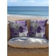 thumbnail image 5 of Outdoor Pillows Waterproof, Purple Grey Bedding Throw Pillows with Insert for Couch Sofa Bed, Modern Oil Painted Abstract Art Aesthetics 16x16 Inch Pillowcases Decorative Patio Pillow Set of 1, 5 of 8