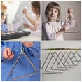thumbnail image 4 of 5 Sets Triangle Musical Instrument Percussion Instrument Triangle Bell with Strikers for Kids, 4 of 9