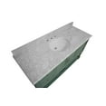 thumbnail image 3 of Beverly 60" Single Bathroom Vanity with Sage Green Cabinet and Carrara Marble Top, 3 of 6