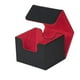 thumbnail image 2 of Caja de almacenamiento de baraja de cartas para más de 130 tarjetas con cierre magnético, contenedor de tarjetas coleccionables, funda organizadora protectora de tarjetas de juego para Rojo Hugo Estuche de baraja de cartas, 2 of 8