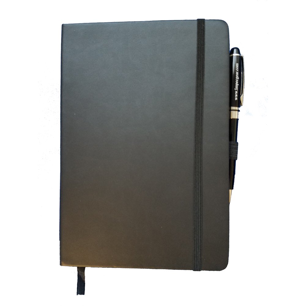 ImpecGear Hardcover Notebook Writing Pads, Elastic Pen Holder (FREE PEN