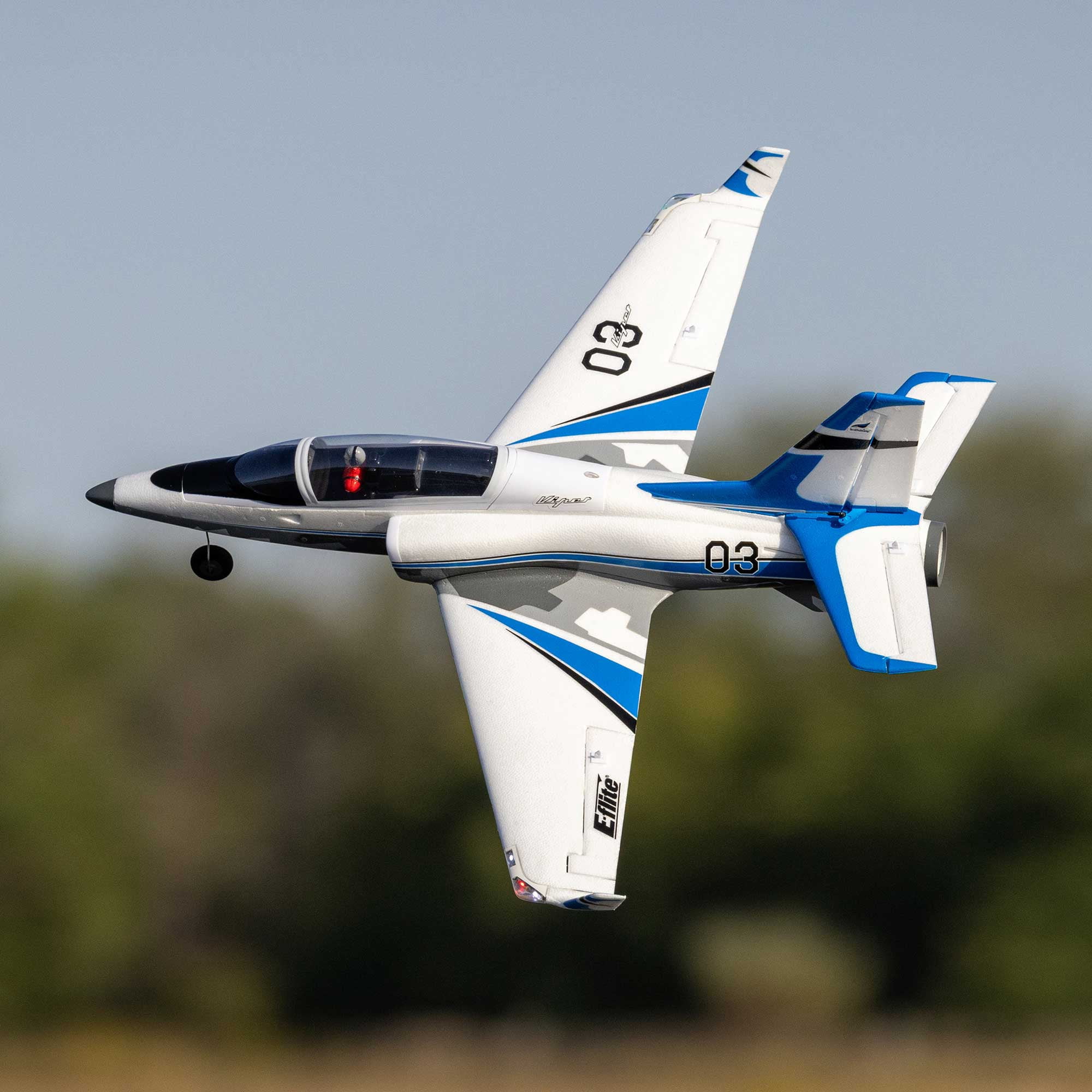 E-flite RC Airplane Viper 30mm EDF Jet BNF Basic Transmitter Battery and Charger Not Included with SAFE and AS3X EFLU17750 RC Sport Airplanes