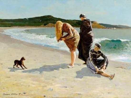 Winslow Homer Samsung Frame TV Art Eagle Head Massachusetts Vintage Landscape Painting for The Frame TV.