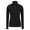Black, variant on Womens Merino Wool Zip Neck Thermal Top