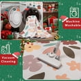 thumbnail image 2 of CHAKME 5'x7'Area Rugs Washable Non Slip Floral Carpets for Living Room Bedroom Kitchen Office Large Rugs Cottage Farmhouse Dining Room Oriental Flower Rugs, Light beige, 2 of 6