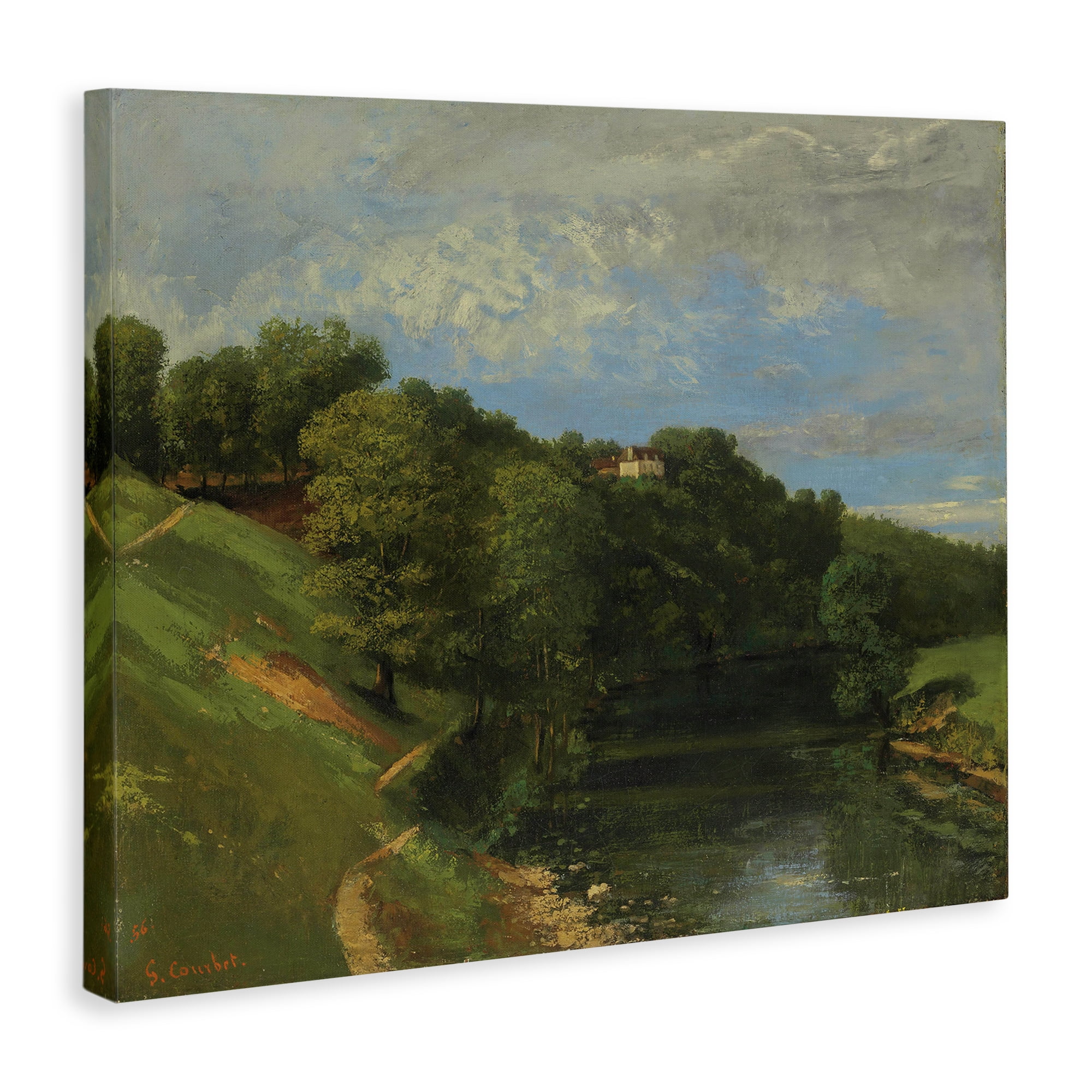 Stupell Industries Classic River Landscape Landscape & Nature Painting Wrapped Canvas Art Print Wall Art, 40 x 30