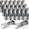 thumbnail image 1 of PEACNNG 20 Pieces LED Flashlight Mini 3 Mode Tactical Torch Small Water Resistant Pocket Flash Light Adjustable Focus Light Pen  Men  Father  Indoor Outdoor Hiking(Black), 1 of 6