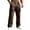 Brown#1512221DD, variant on Cargo Sweatpants for Men Baggy Open Bottom Big and Tall Sweatpants Corduroy Elastic Waist Athletic Pants with Pocket(Navy,L)
