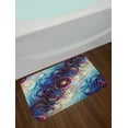thumbnail image 2 of Lotus Bath Mat, Gradient Diagonal Mystic Symbols Geometric Alchemy Trippy Ethnic Motif with Ornaments, Non-Slip Plush Mat Bathroom Kitchen Laundry Room Decor, 29.5 X 17.5 Inches, Multicolor, Ambesonne, 2 of 2
