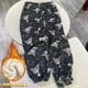 thumbnail image 1 of Navidad Sanrio Hello Kitty pantalones de invierno para mujer Y2K pantalones de franela para dormir pantalones casuales cálidos para el hogar ropa de Halloween regalo, 1 of 4