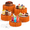 Orange-6, variant on White 12-Piece Foldable Cardboard Buffet Risers Cake Display Stand Set