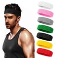 thumbnail image 2 of SharkTRUE Quick-Drying & Comfortable Cotton Headband & Wristbands Set for Sports, 2 of 8