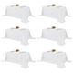 thumbnail image 1 of Manteles ajustables de poliéster blanco para mesas rectangulares, paquete de 6, 1 of 8