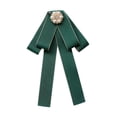 thumbnail image 2 of Broche de cinta de cabello Broche Bownknot Boind Tie Corbita para accesorios de vestuario de blusa verde, 2 of 8