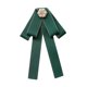 thumbnail image 2 of Broche de lazo con lazo, broche de cuello de moda para mujer, elegante corbata de cuello verde, 2 of 9