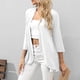 thumbnail image 5 of Puntoco Blusa de manga 3/4 para mujer, informal, cómoda, de color sólido Puntoco Puntoco-1, 5 of 9