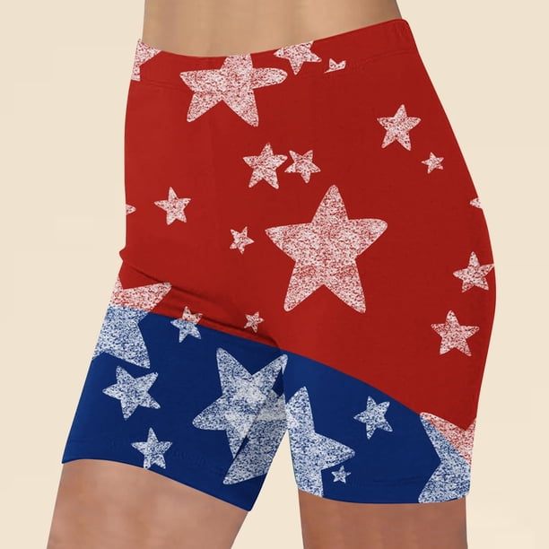 Puntoco Pantalones cortos de salón para mujer, mallas de yoga estampadas a la moda para mujer, pantalones deportivos sólidos para correr, gimnasio y fitness para mujer, pantalones activos de tres