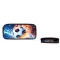 thumbnail image 3 of Binienty 3PCS Backpack And Lunch Bag Set For Boys Soccer School Backpack Fire Lightning Bookbag For Kindergarten Girls Lightweight School Bag Insulated Lunchbox Zipper Pencil Pouch, 3 of 6