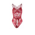 thumbnail image 7 of BONIXOOM Matching Pajamas For Couples Womens Pajamas Sleepwear None Sleeveless Solid Jumpsuit Wine S, 7 of 7