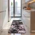 thumbnail image 4 of Black and Pink Of Leopard Print Kitchen Rug Mat,Kitchen Runner Rugs Non Skid Washable,Decorative Kitchen Floor Mats for Kitchen,Sink,Laundry,17"x47.2", 4 of 7