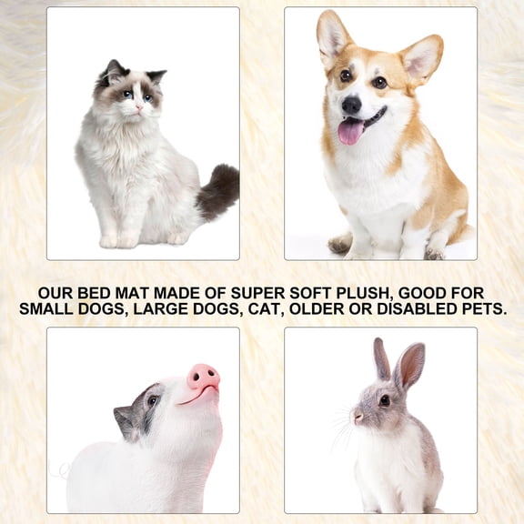 MOKKHNB Animal Blankets Pet Bed Artificial Wool 1Pack