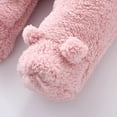 thumbnail image 5 of Luxalzxs Baby Fleece Jumpsuits Infant Bear Ear Snowsuit Newborn Hooded Romper Warm Coat Winter Thick Plush Bodysuit Outerwear, 5 of 5