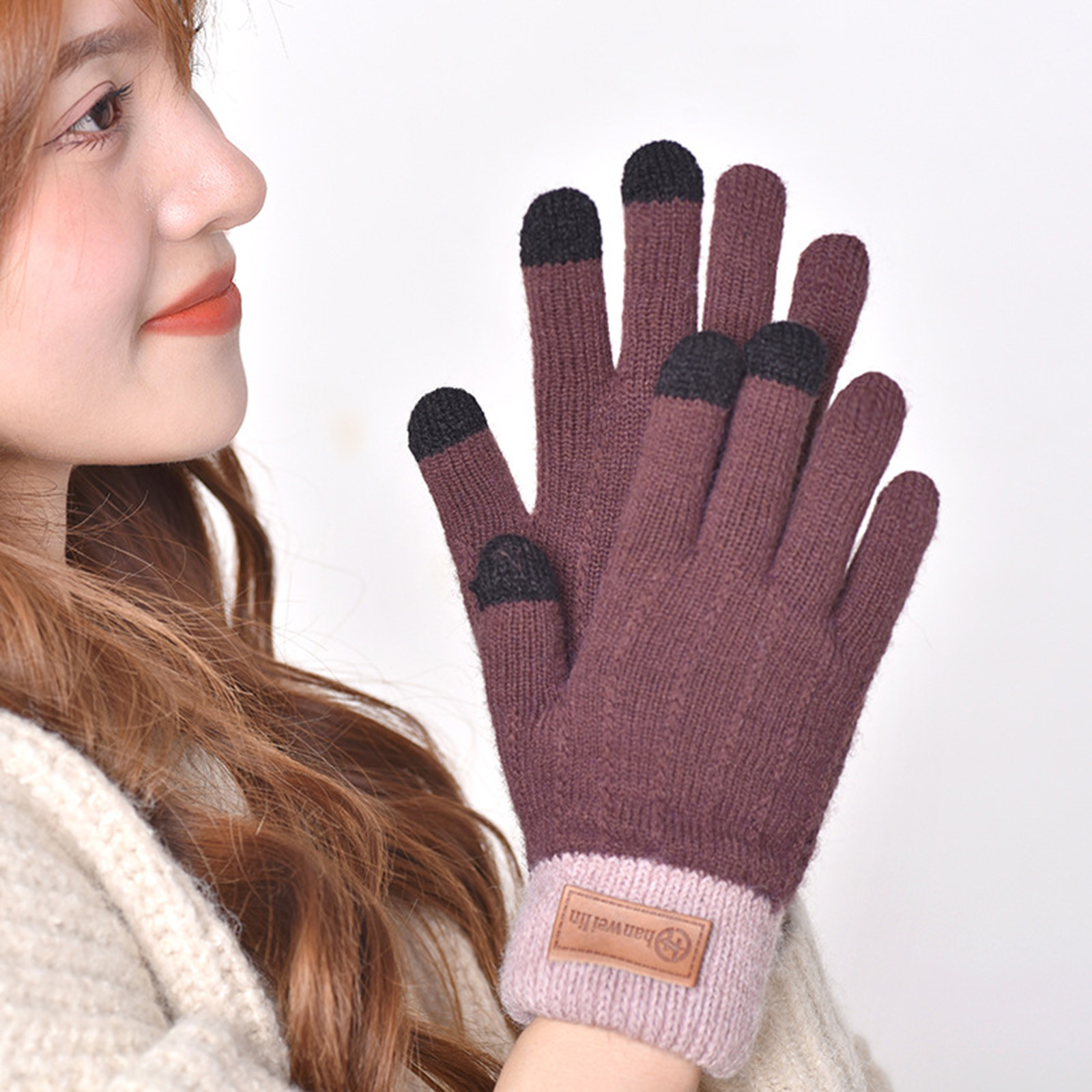 Gants D'hiver Tactiles Homme/femme - Doublure Douce, écran Tactile, élastique, Pour Sports Et Quotidien, Coupe-vent