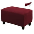 thumbnail image 1 of Sofa Ottoman Cover, Stretch Rectangle Ottoman Slipcovers, Foot Stool Slipcover, 1 of 6