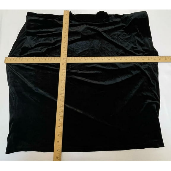 MSRP $50 Inc International Concepts Sleeveless Velvet Top Black Size XXL