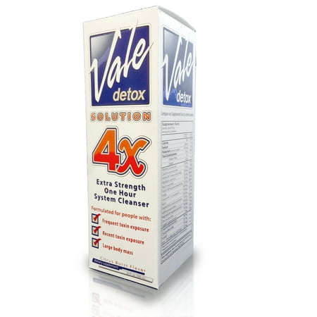 Vale Solution 4x Detox Drink Citrus Burst Flavor 20 Fl (Best Detox Drink For Weed At Gnc)
