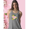 thumbnail image 2 of Mothers Day Flower Garland Racerback Tank Women -Image by Shutterstock, Female XX-Large, 2 of 4